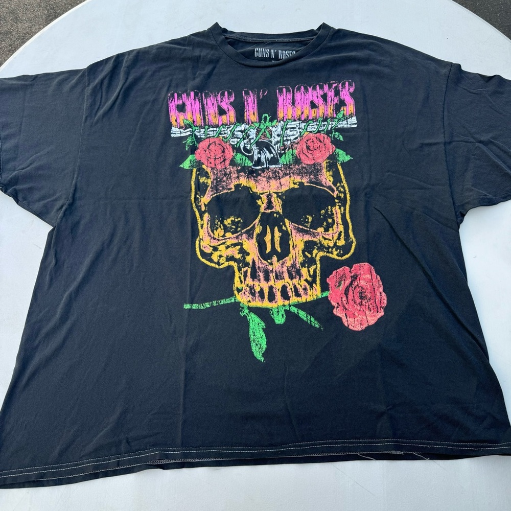 NEW GUN N’ ROSES US CONCERT TOUR 1991 BLACK VINTAGE WASH T-SHIRT